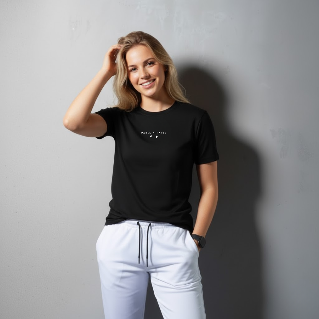 Not Just For Padel: On Court Padel Tee- Black