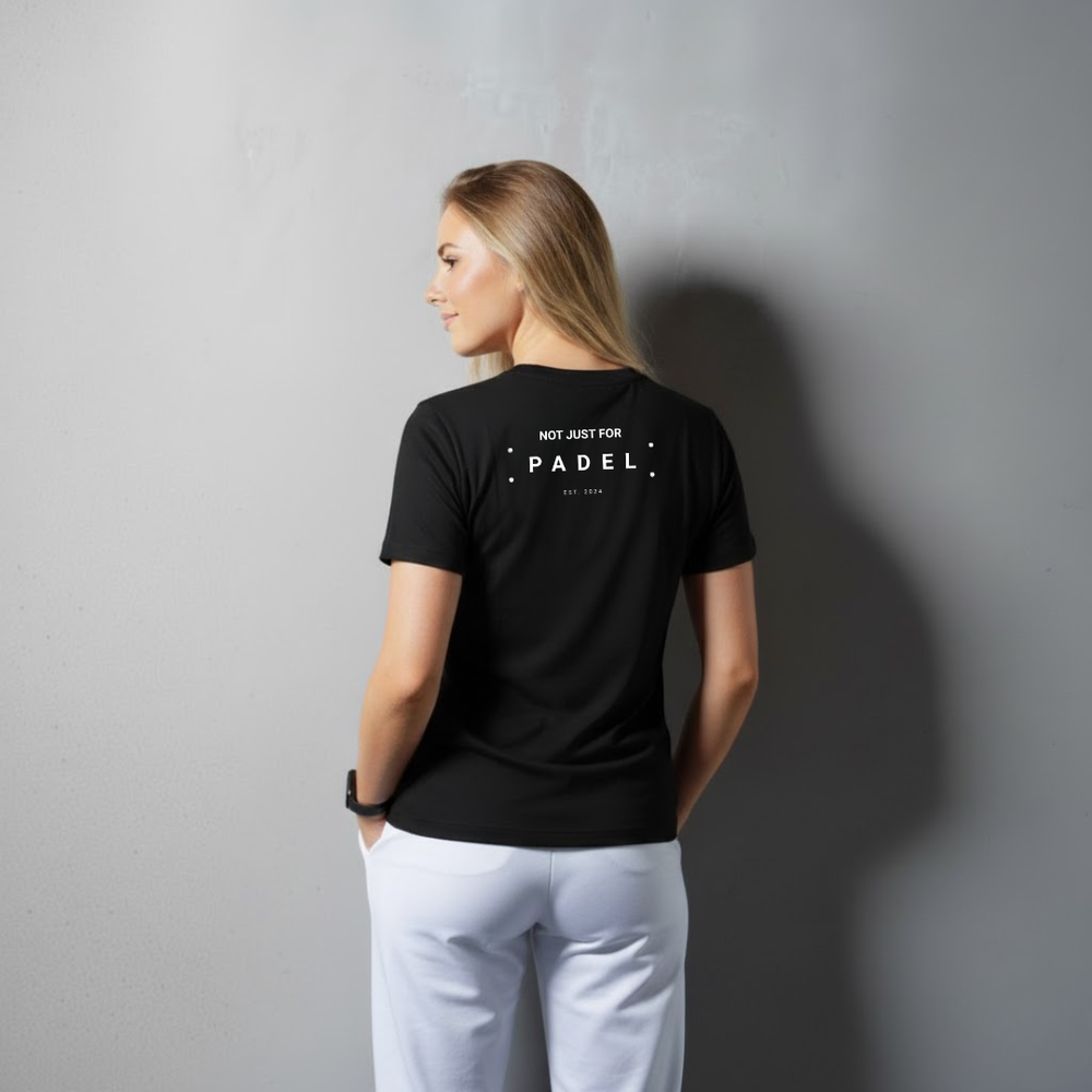 Not Just For Padel: On Court Padel Tee- Black