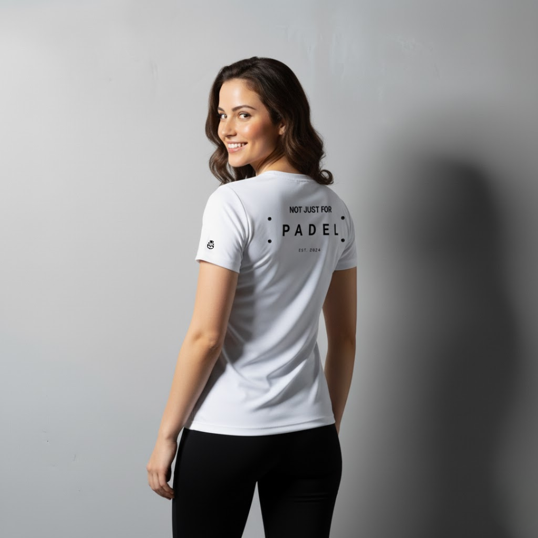 Not Just For Padel: On Court Padel Tee- White