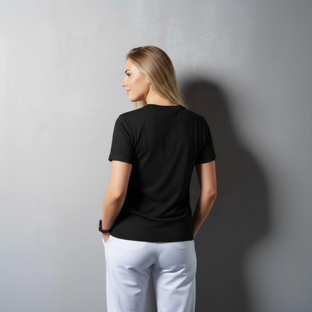 On Court Padel Tee- Black