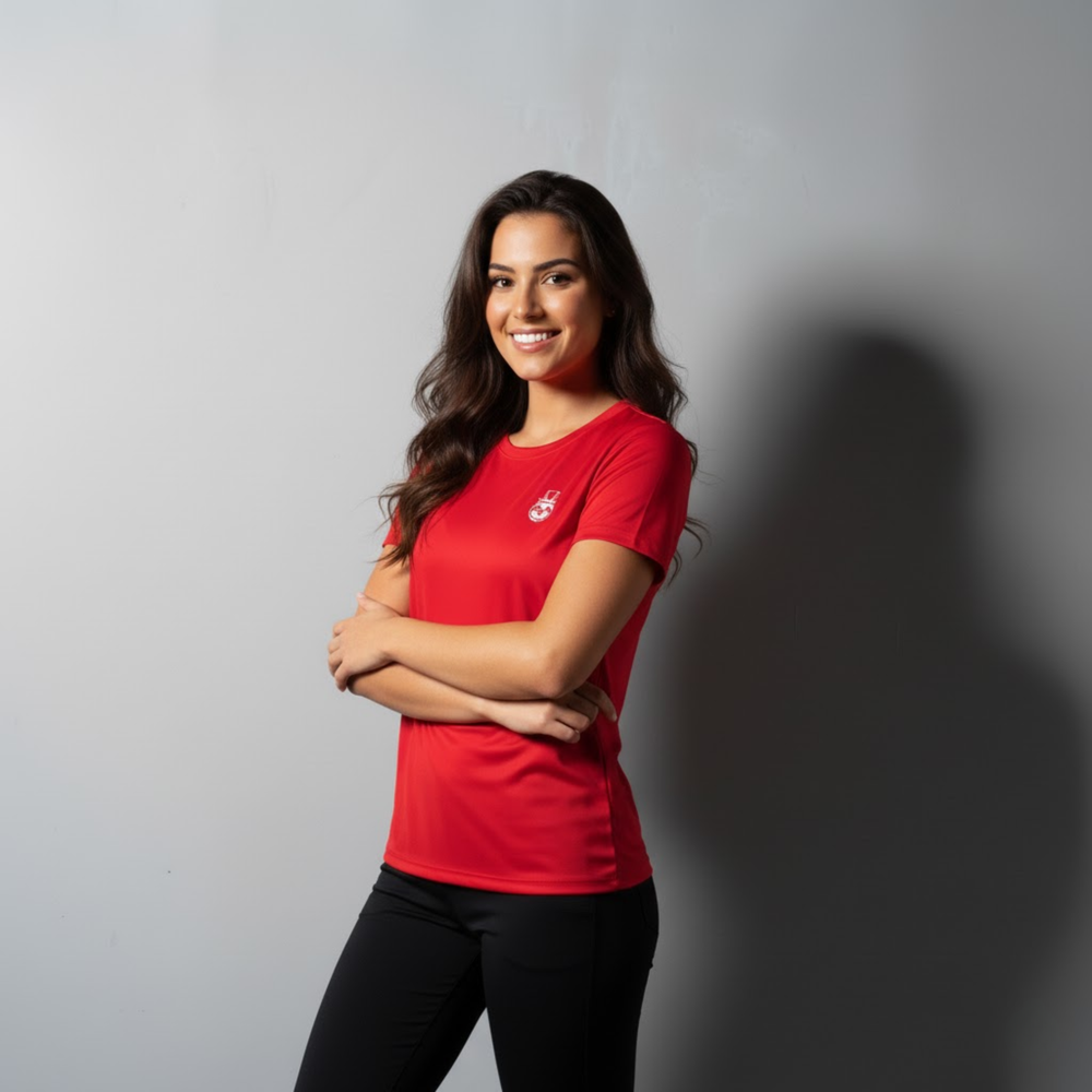 On Court Padel Tee- Red