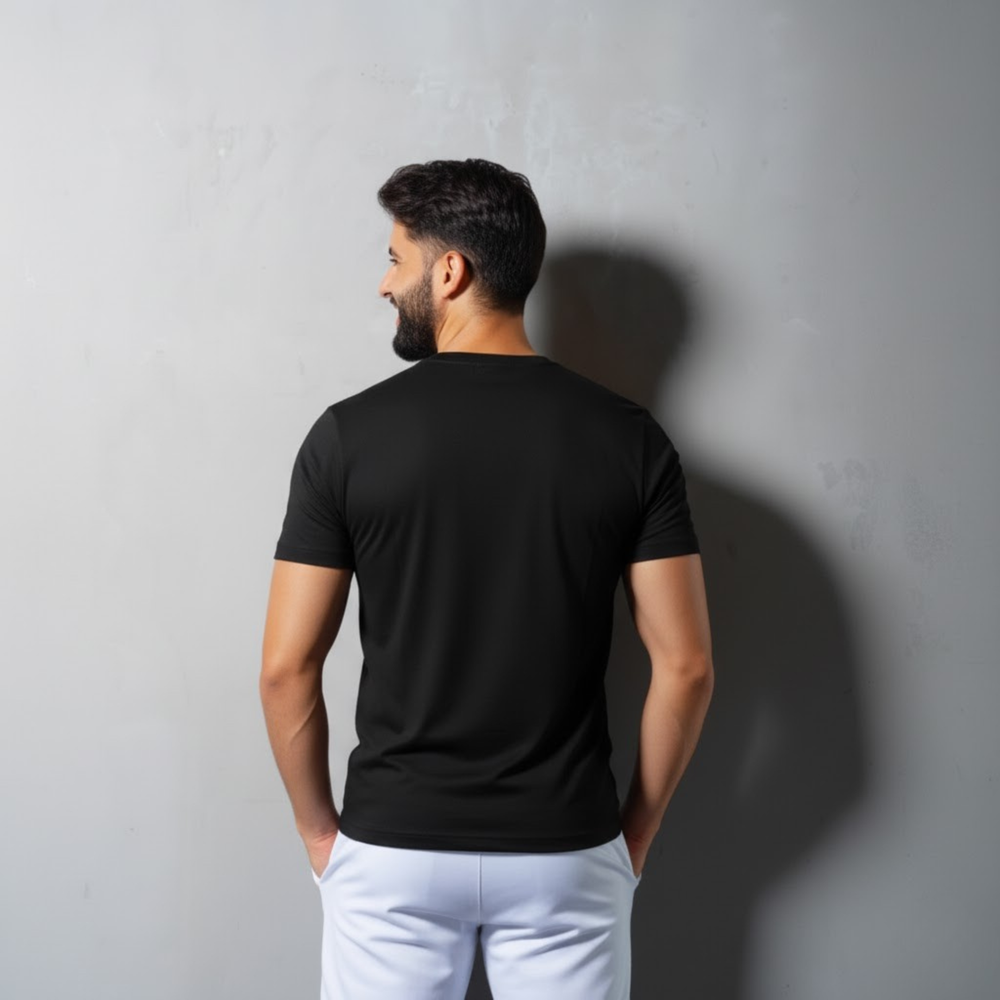 On Court Padel Tee - Black