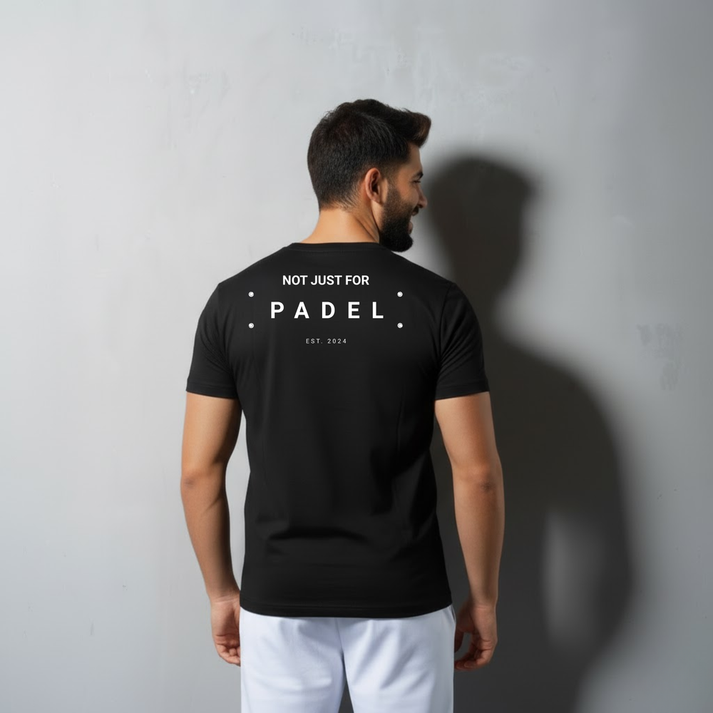 Not Just For Padel: On Court Padel Tee- Black