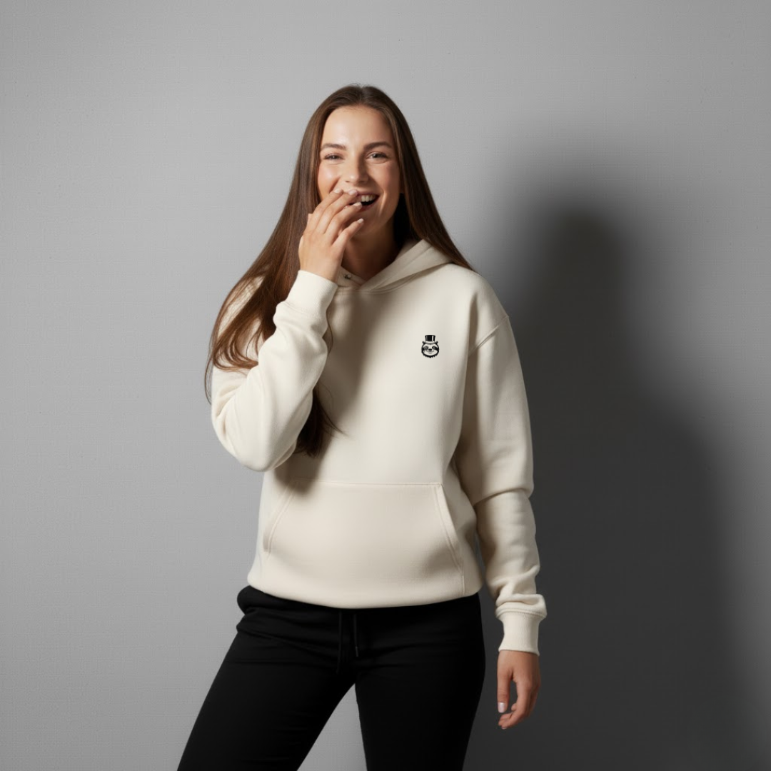 Ladies Hoodie- Off White