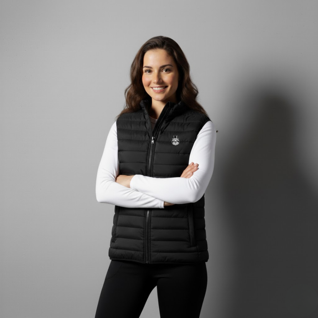 Women’s On & Off Court Padel Gilet- Black