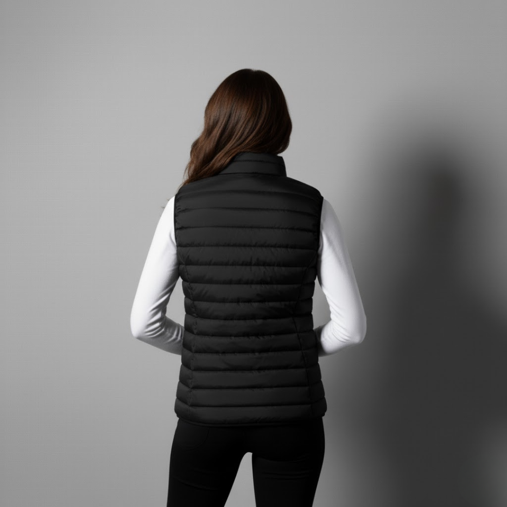 Women’s On & Off Court Padel Gilet- Black