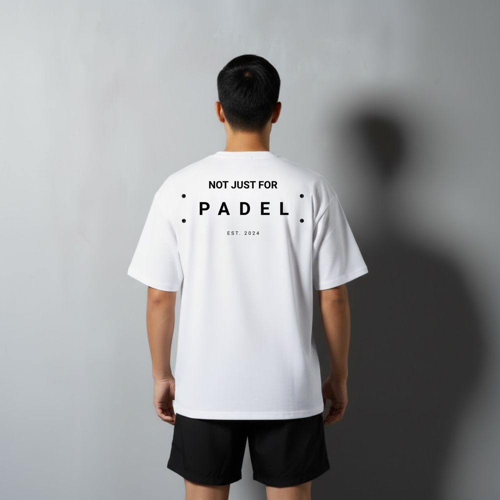 Men’s “Not Just For Padel” Off Court Tee- White
