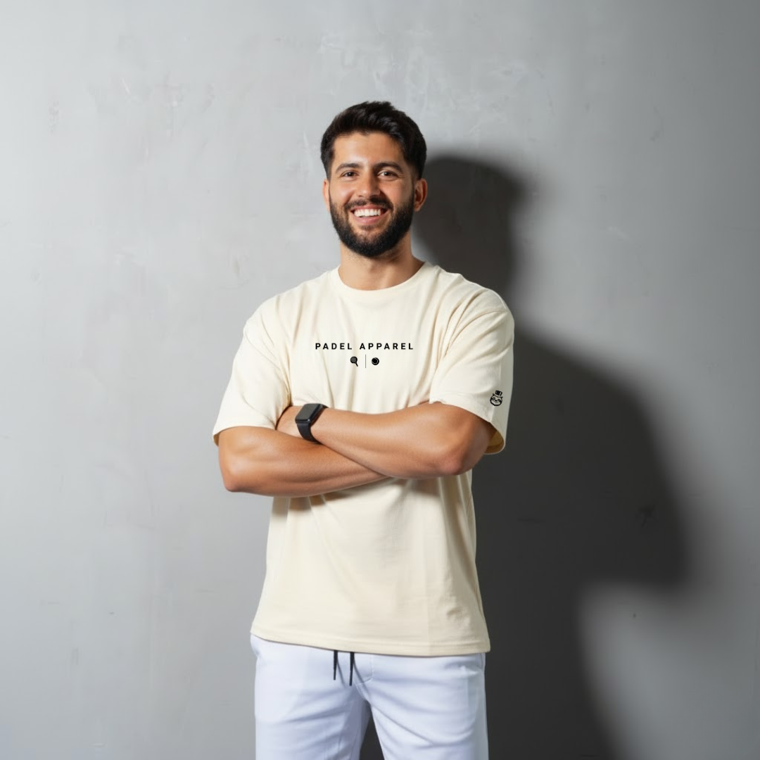 Men’s “Not Just For Padel” Off Court Tee- Off White