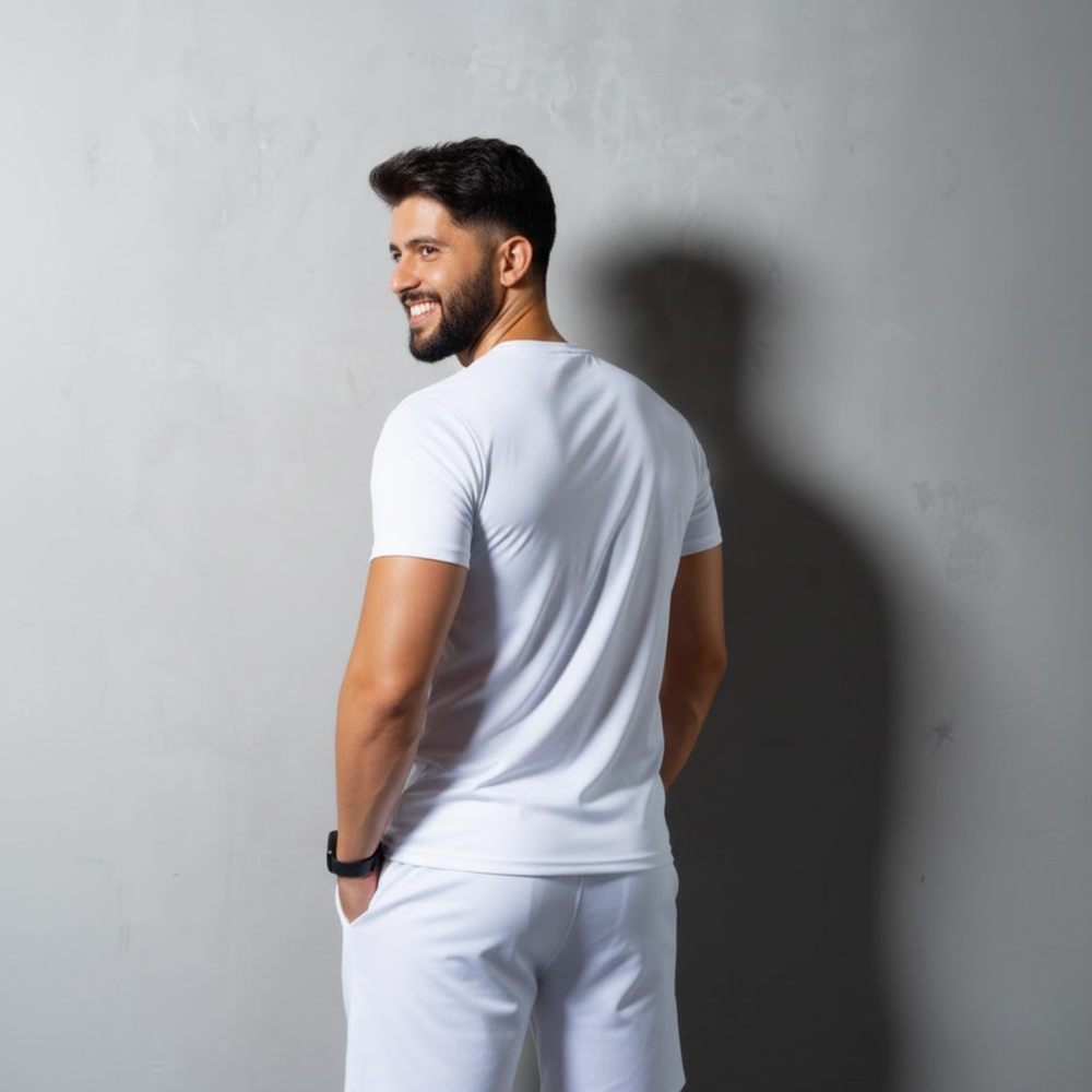 On Court Padel Tee- White