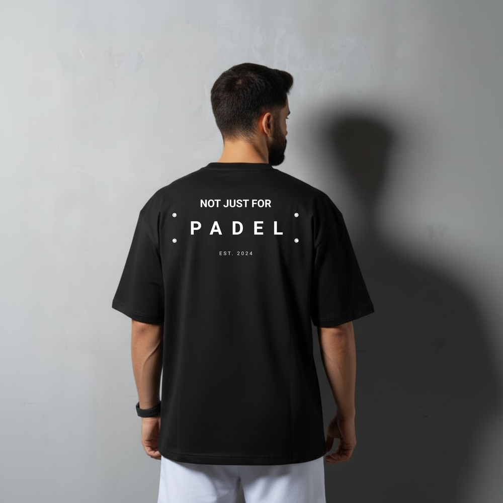 Men’s “Not Just For Padel” Off Court Tee- Black